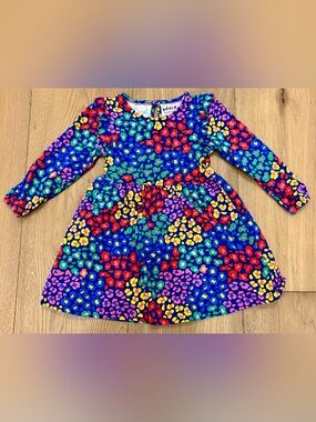 Mini Boden Multicolor Leopard Print Dress